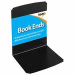 Heavy Duty Metal Book Ends Shelf Bookends Home Office School - 1 Pack of 4