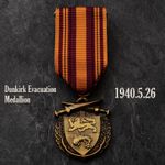 1940 British French Churchill Dunkirk Great Retreat Medal Western Front Medal