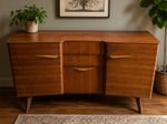 Vintage Mid-Century Modern Teak Sideboard / Drinks Cabinet – Atomic Era Design