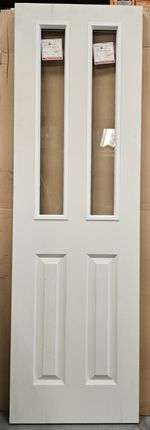 Premdor Canterbury White 2 Light Clear Glazed Door Smooth FD30 1981 x 610 x 44mm