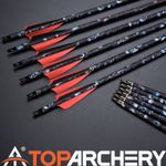 6/12PACK Archery 30" Hunting Arrows Spine 500 for Compound Recurve Bow Longbow