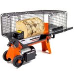POLLOR Compact Horizontal Log Splitter 1500W, 4 Ton Force, Max 370mm Log Length
