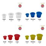 300 x Brand New Tattoo Ink Cups Pigment Pot Holder  Plastic Cup Various  Colours