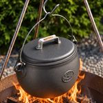 Cast Iron Gypsy Pot Belly Cooking Pot 1 Gallon