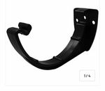 Pack Of 5 x Freeflow 112mm Half Round Gutter Bracket Black