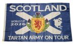 SCOTLAND FLAG WORLD CUP 2026 TARTAN ARMY ON TOUR 5X3FT