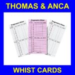 Whist Score Cards Progressive Whist Card Game pack of 1000