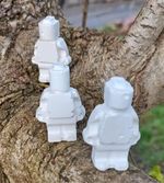 100 x MiniFigs  Reactive Shooting Air Rifle Targets Shattering Chalk 4cm Tall