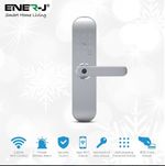 Ener-j wifi smart door lock silver fingerprint app fob control SHA5277 right