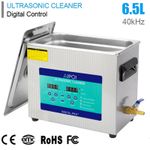 6.5L Stainless Ultrasonic Cleaner Ultra Sonic Bath Cleaning Timer Tank Heat