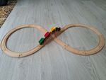 Vintage Brio Wooden Train Set With Original Box