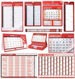 2027 Wall Calendar Slim Calendar A4 A3 Large Month to View, Easy View Planner UK
