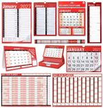 2027 Wall Calendar Slim Calendar A4 A3 Large Month to View, Easy View Planner UK