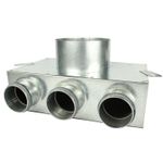 Air Distributor Room Ventilation Distribution Box Supply Exhaust Branches DN63