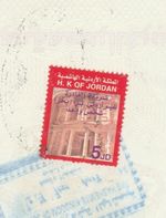 JORDAN Rare Consular Revenue Tied Document 2008