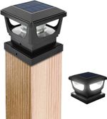 2-20PCS Solar Post Light 3x3" 4x4'' Waterproof LED Outdoor Garden Fence Cap Lamp