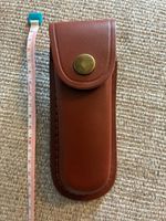 Large multi tool 15cm long Swiss Army knife leather sheath case belt loop BROWN