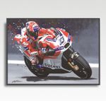 CASEY STONER MotoGP A3 print from painting by Greg Tillett poster art