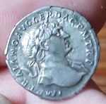 Trajan AR Silver Denarius Rome Mint 98-117 AD 19mm-3.1 Grams