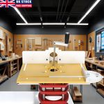 Aluminium Router Table Insert Plate  W/Miter Gauge Guide Fence Sliding Brackets