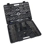 115pc Metric MM + Imperial UNF UNC Pipe Thread Tap and Die Rethreader Set