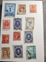 Vintage Argentina Stamp Lot (48) - 1930s-1950s Used - Refws16