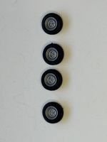 1:43 scale Steel rimmed race wheels  extra detailing spare parts