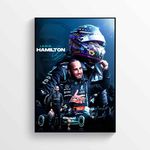 Lewis Hamilton F1 Driver Poster Signed A4 Print Wall Art Gift For Formula 1 Fans