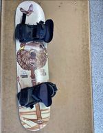 Snowboard Addiction Training Board – 100cm Length – With Training Bindings
