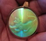 1960s Hologram Pendant: Vintage Tiger Design