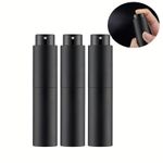 10ml Travel Perfume Sprayer Refillable Cologne Spray Bottle Mini Black