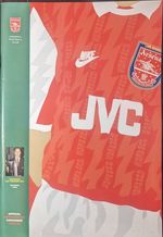 Official Arsenal Merchandise Catalogue 1994/95 Nike Vintage JVC MINT Shirt