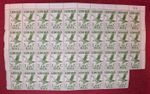 29 X Liberia 1938 Airmail 1 C. Collectible Stamp. Almost Full Sheet Mint Rare