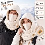 3in1 Windproof Winter Warmer Hat Mask Neck Balaclava Men Women Cycling Outdoor