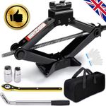 2.5 Ton Scissor Car Jack 3.9"-15.2" Lifting Range Scissor Lift Jack Tyre Jack UK