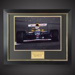 Racing Driver Nigel Mansell Hand Signed Framed Photograph £199 With COA