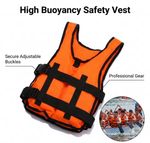 Adjustable Life Jacket for Adults Blue  color Buoyancy Vest for Fishing Boating