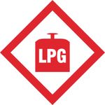 LPG Sign or Sticker - All Material & Size options available. (DAS9)