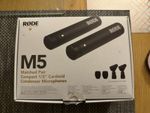 RØDE M5 Matched Pair of Compact 1/2” Condenser Microphones 4x twin kits avail