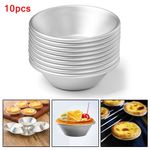 10Pcs Individual Yorkshire Pudding Tins,Dariole Moulds Yorkshire Pudding Tray No