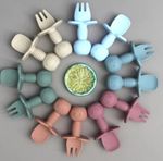 Silicone Spoon and Fork Baby Weaning