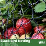 Black Bird Netting | 1m 2m 4m 6m 8m 10m 12m 14m & 20m Widths | Garden Pond mesh