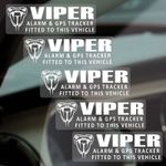 5 x Viper GPS Alarm Stickers Tracking Security Warning Decals Vehicle Car Van