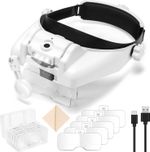 Head Magnifier Professional Headband Magnifying Glasses Rechargeable Head Magnif