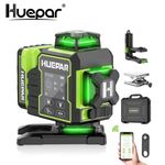 Huepar W04CG 4D Laser Level Self-Levelling LCD Display with Rotating Motor Base