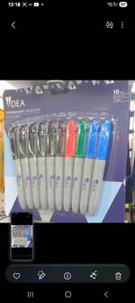 10 Permanent Marker Pen