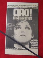 CIAO ! MANHATTAN EDIE SEDGWICK FILM 1973 ORIGINAL VINTAGE ADVERT