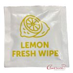 1000x Lemon Scented Fresh Hand Wet Wipe, Individually Wrapped Sachet, Restaurant