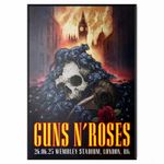 Guns N Roses Poster UK Tour Poster Print 26 June London Wembely Poster A5-A1