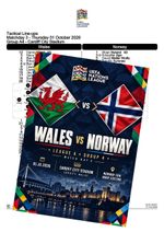 WALES v NORWAY 1 October 2026 Nations League Norway FAN + OFFICIAL TS